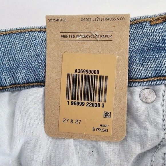 New! Levi's Silvertab High Waisted Mom Jean Distressed Tapered Leg Jeans - Picture 12 of 14